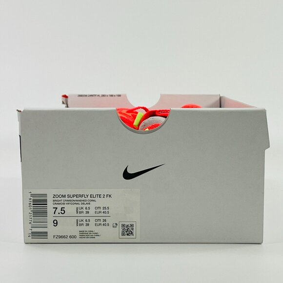 Nike Zoom Superfly Elite 2 \'Bright Crimson\' FZ9662-600 Track Multi Size main image 5